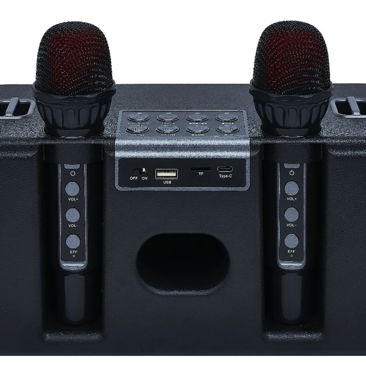 Enceinte karaoké 2 micros Homday Party - portée 10m autonomie 3h