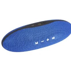 Enceinte portable Bluetooth ovale bleu 10W