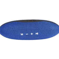Enceinte portable Bluetooth ovale bleu 10W
