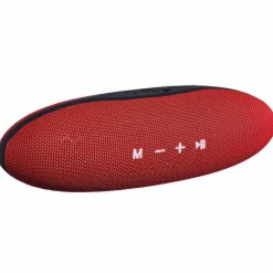 Enceinte portable Bluetooth ovale rouge 10W