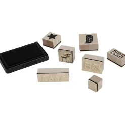 Encreur et 7 tampons Noël