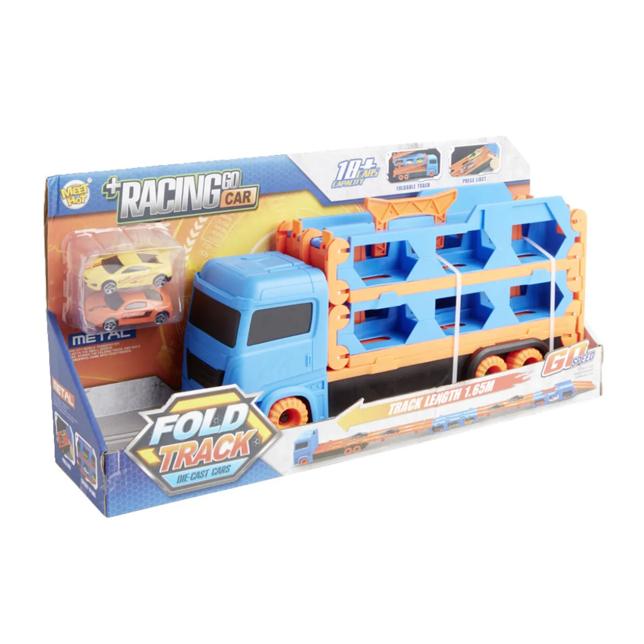 Ensemble camion et ses deux voitures