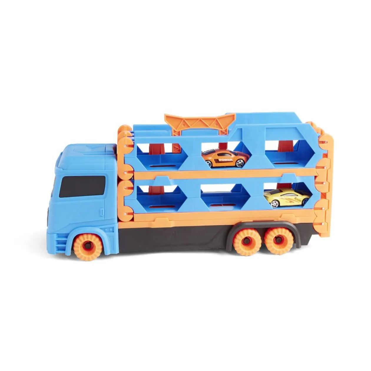 Ensemble camion et ses deux voitures