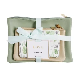 Ensemble de 3 pochettes plates assorties - 2 modèles