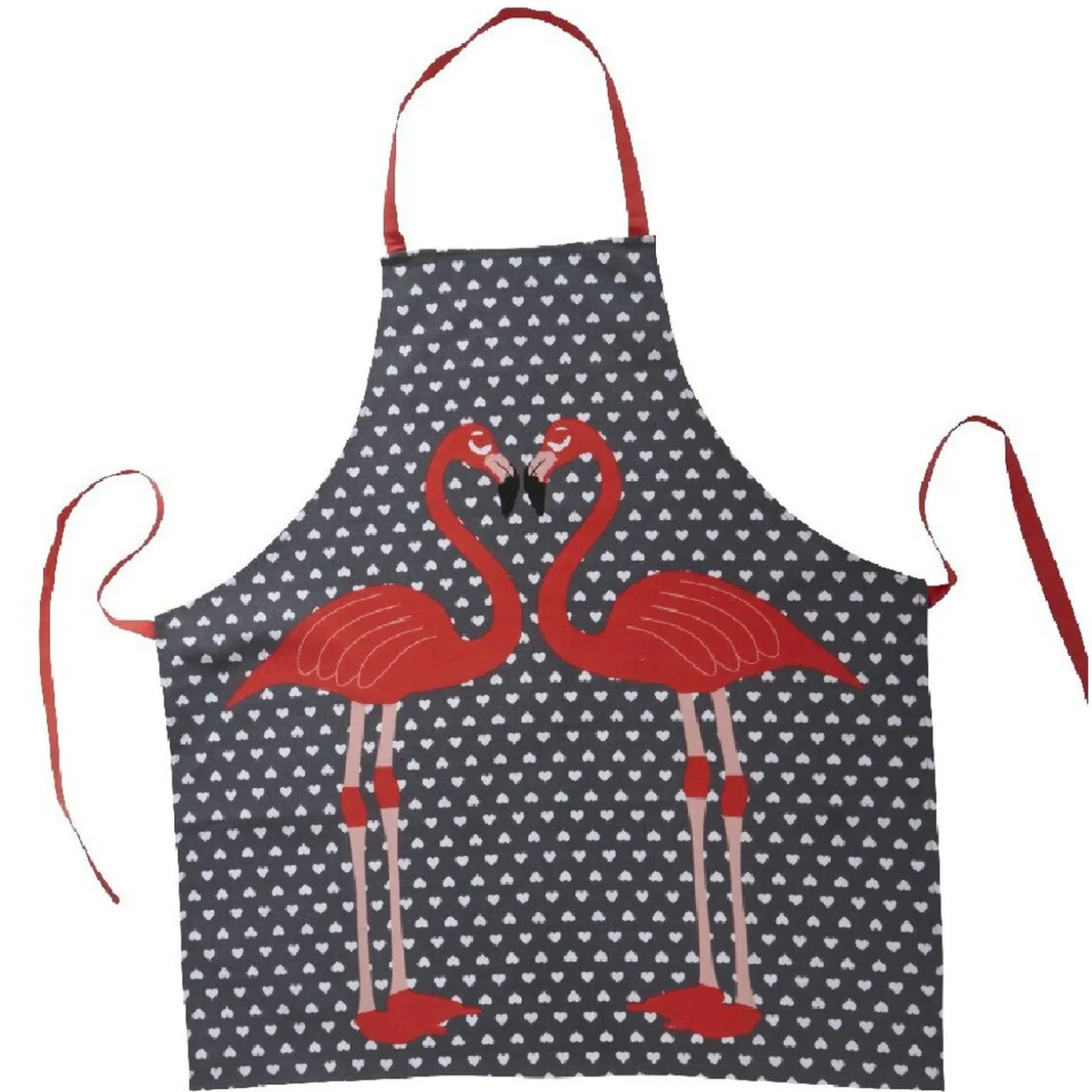Ensemble de cuisine design flamant rose et coeur