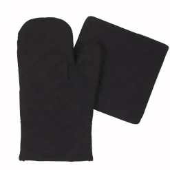 Ensemble gant manique noir