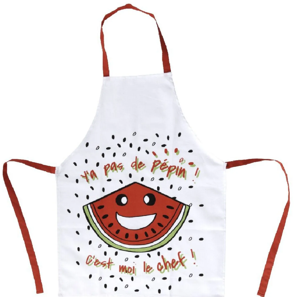 Ensemble tablier de cusine enfant Y'a pas de pépins