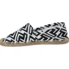 Espadrille Femme motif zig zag noir blanc T36/41