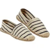 Espadrille Homme rayé bleu marine T41/45