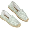 Espadrilles Femme imprimé vert et blanc T36/40