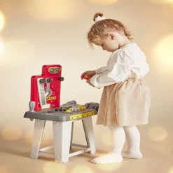 Etabli bricolage enfant avec 19 accessoires