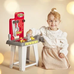 Etabli bricolage enfant avec 19 accessoires