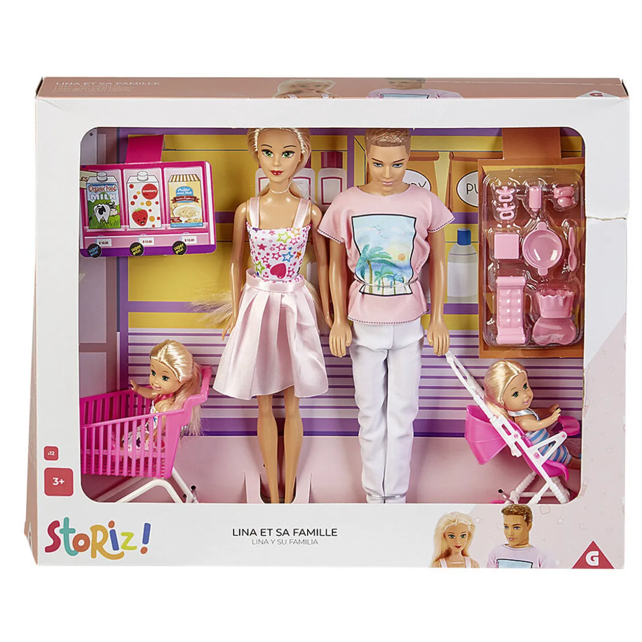 Famille Poupée Lina et sa famille avec accessoires