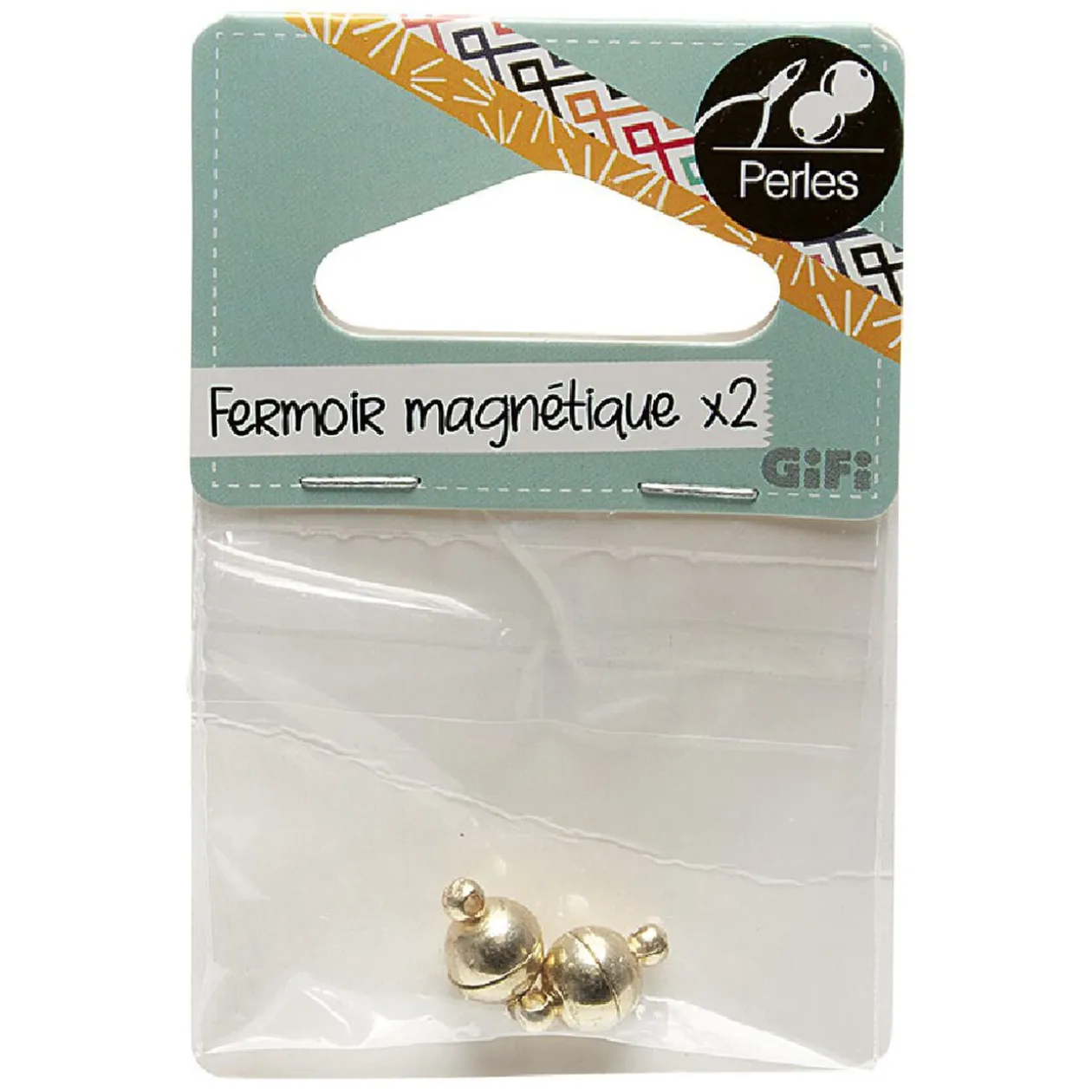 Fermoirs magnet X2 ronds métal