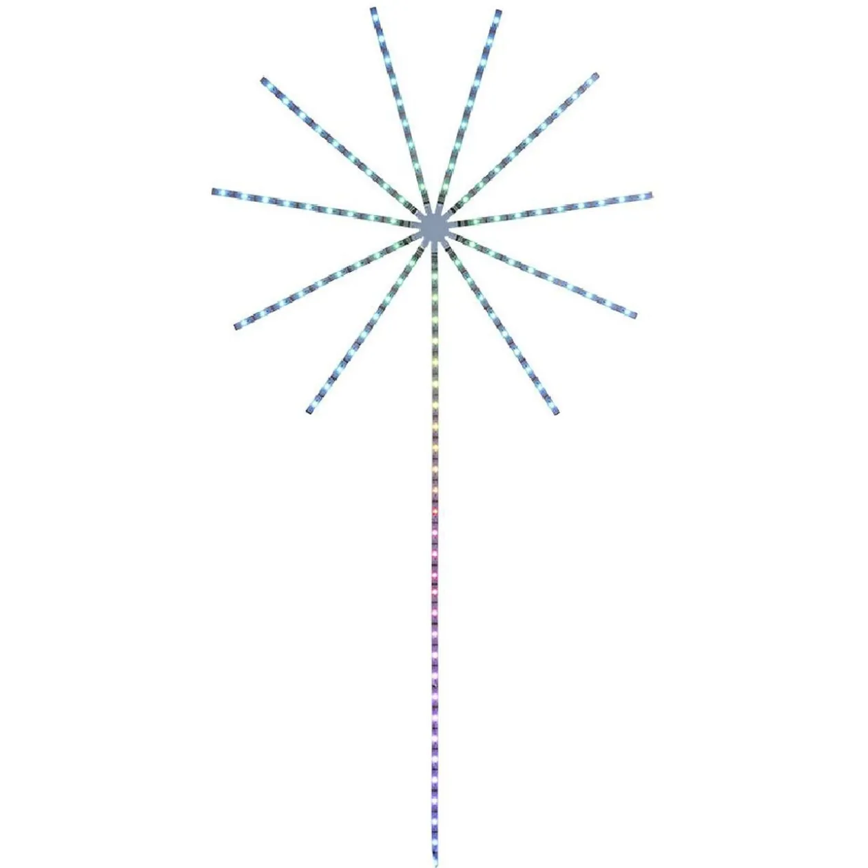 Feu d'artifice led couleurs changeantes H138cm