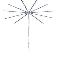 Feu d'artifice led couleurs changeantes H138cm