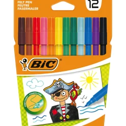 Feutre de coloriage BIC pointe fine x12