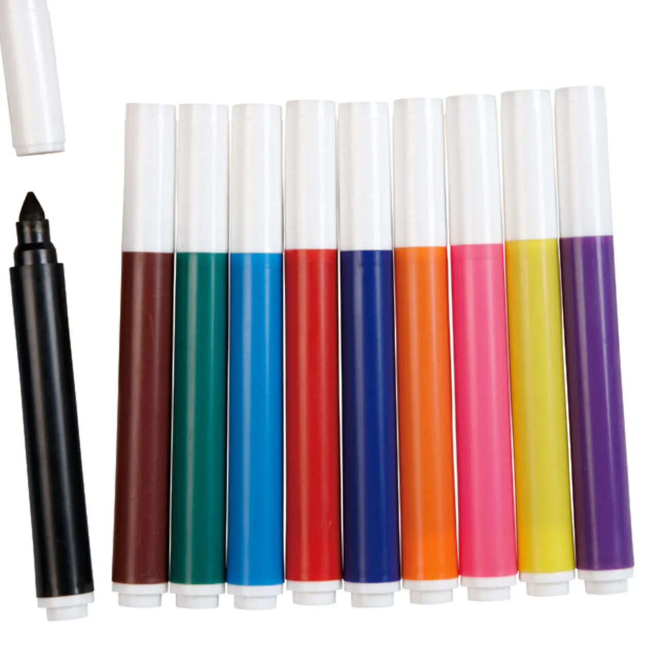 Feutre pointe large x10