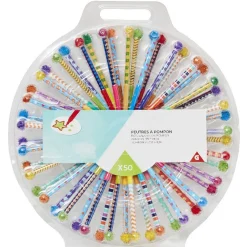 Feutre pompon coloré x50