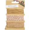 Ficelle blanc beige L. 5 m x3