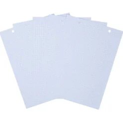 Fiche bristol perforée petits carreaux 14,8x21cm x50
