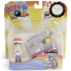 Figurine + voiture Bo et Spritzer Rev&Roll plastique + 3ans