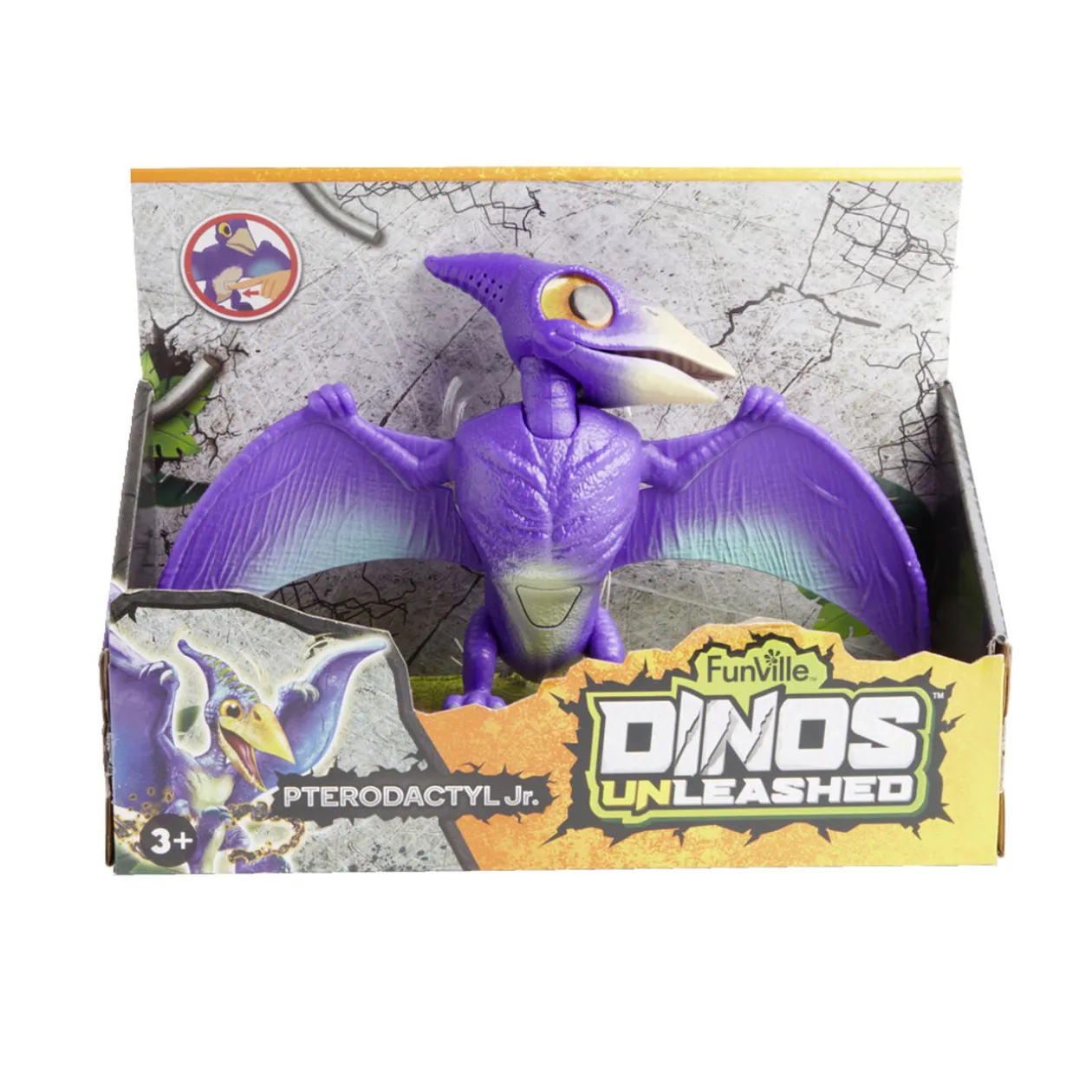 Figurine dinosaure bébé marche et rugit - 3 modèles