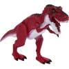Figurine dinosaure sonore et lumineuse rouge
