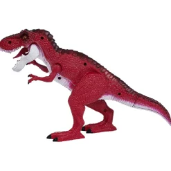 Figurine dinosaure sonore et lumineuse rouge