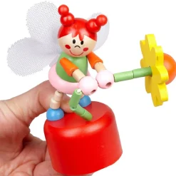 Figurine fée marionette en bois