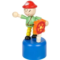 Figurine pirate marionette en bois