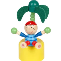 Figurine pirate marionette en bois