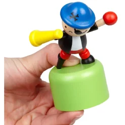 Figurine pirate marionette en bois