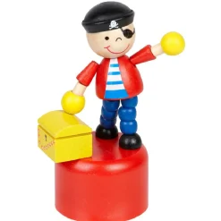 Figurine pirate marionette en bois