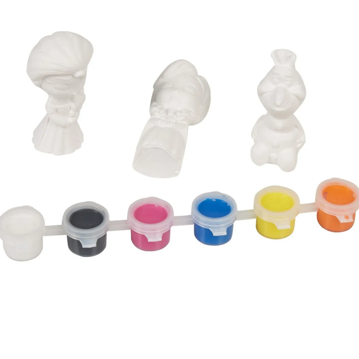 Figurine Reine des Neiges en plâtre x3