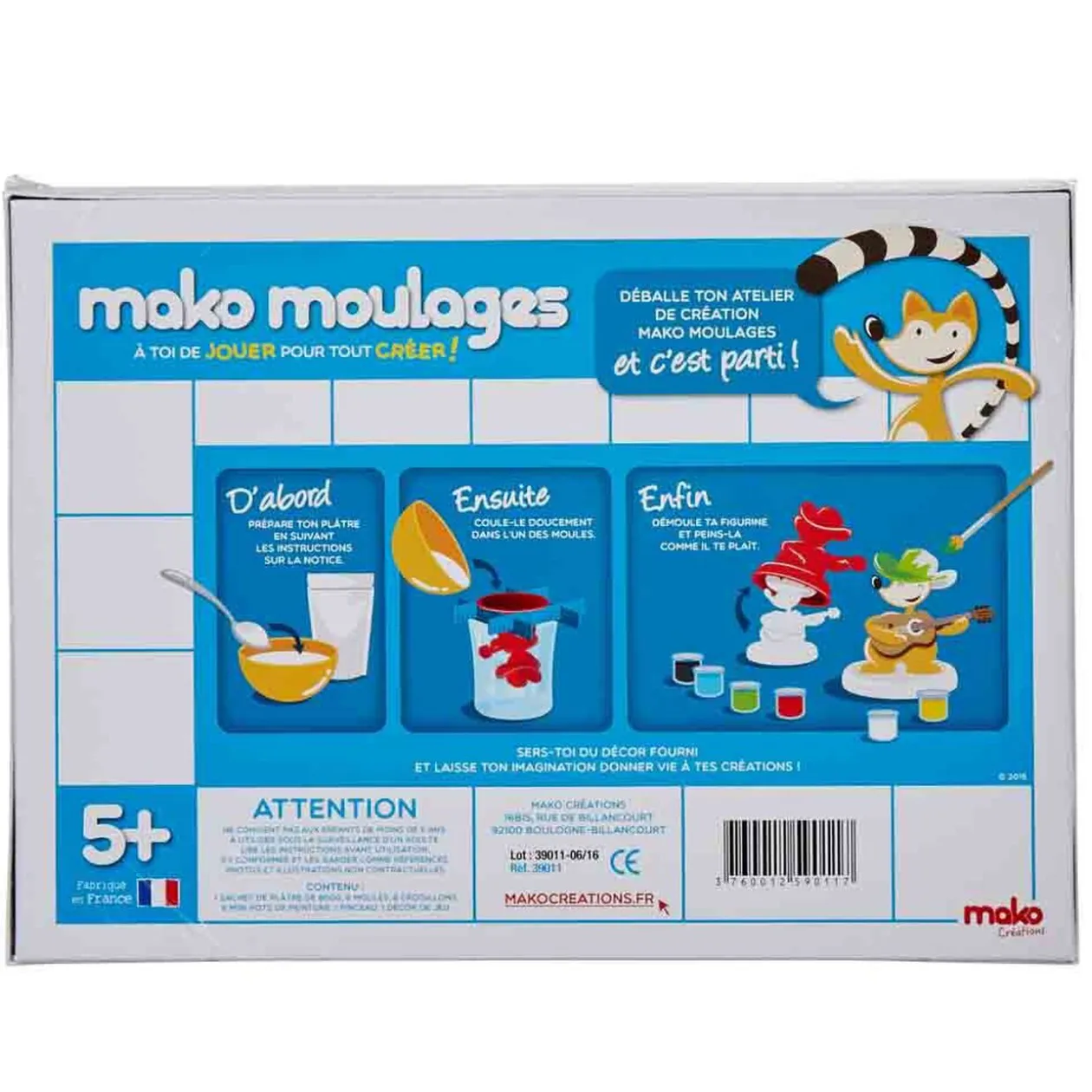 Figurines à peindre Mako moulage Bienvenue à la ferme