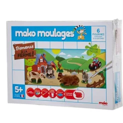 Figurines à peindre Mako moulage Bienvenue à la ferme