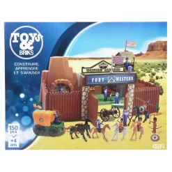 Figurines et accessoires western 150 pièces