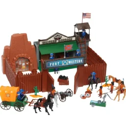 Figurines et accessoires western 150 pièces