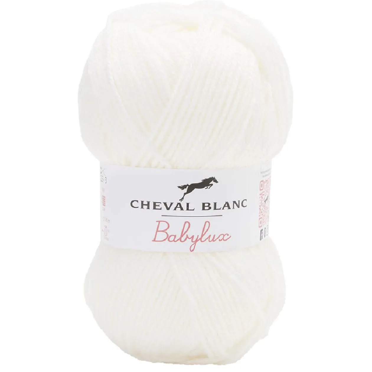 Fil à tricoter Babylx blanc écru 50 g