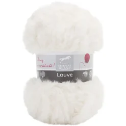 Fil à tricoter Louve blanc écru 50 g