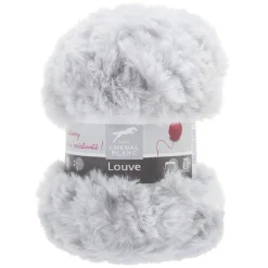 Fil à tricoter Louve blanc 50 g