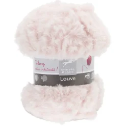 Fil à tricoter Louve rose 50 g
