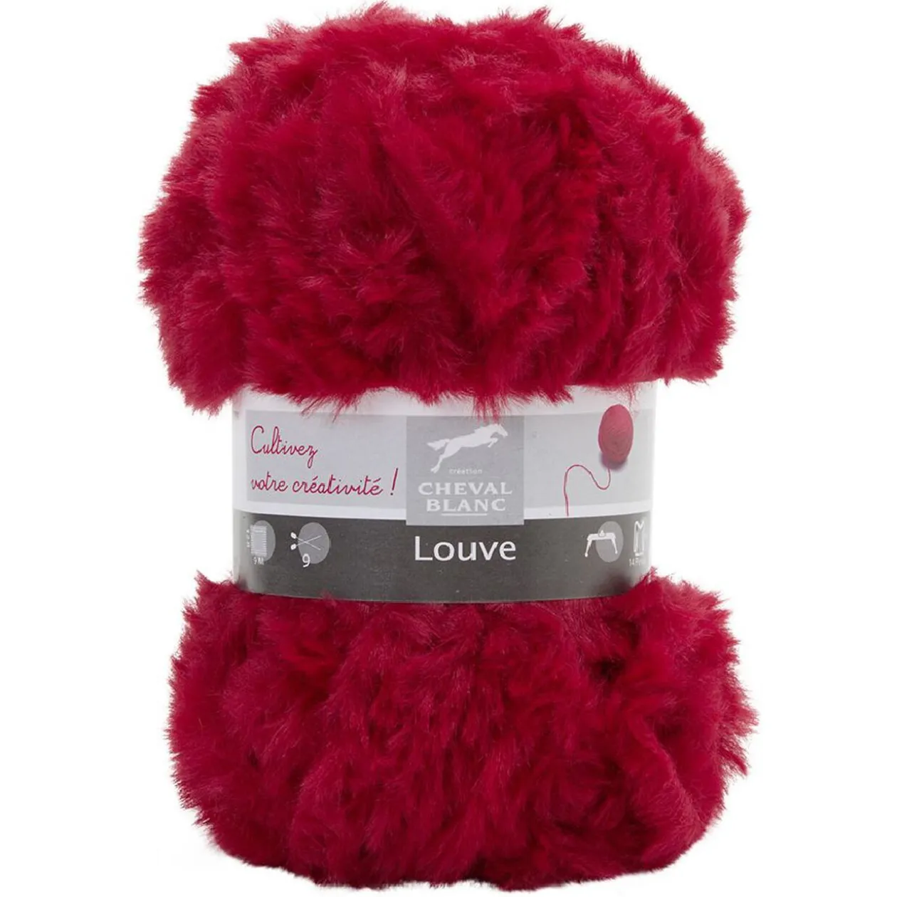 Fil à tricoter Louve rouge 50 g