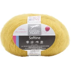 Fil à tricoter Softine jaune 50 g