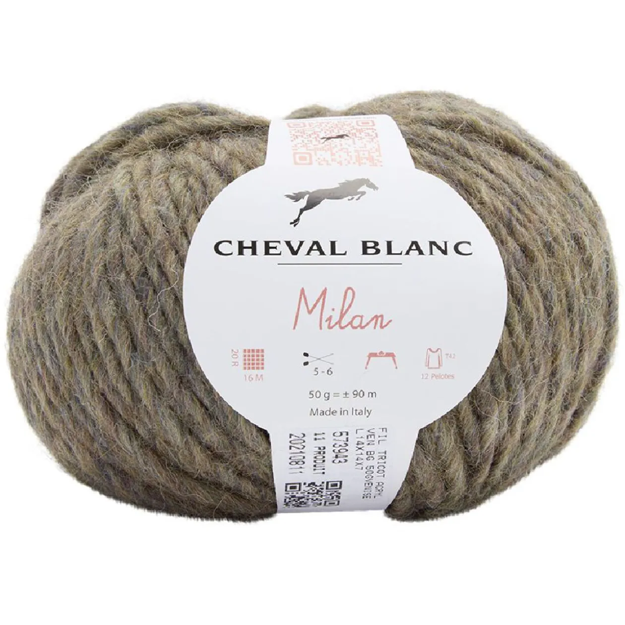 Fil à tricoter Venise beige 50 g