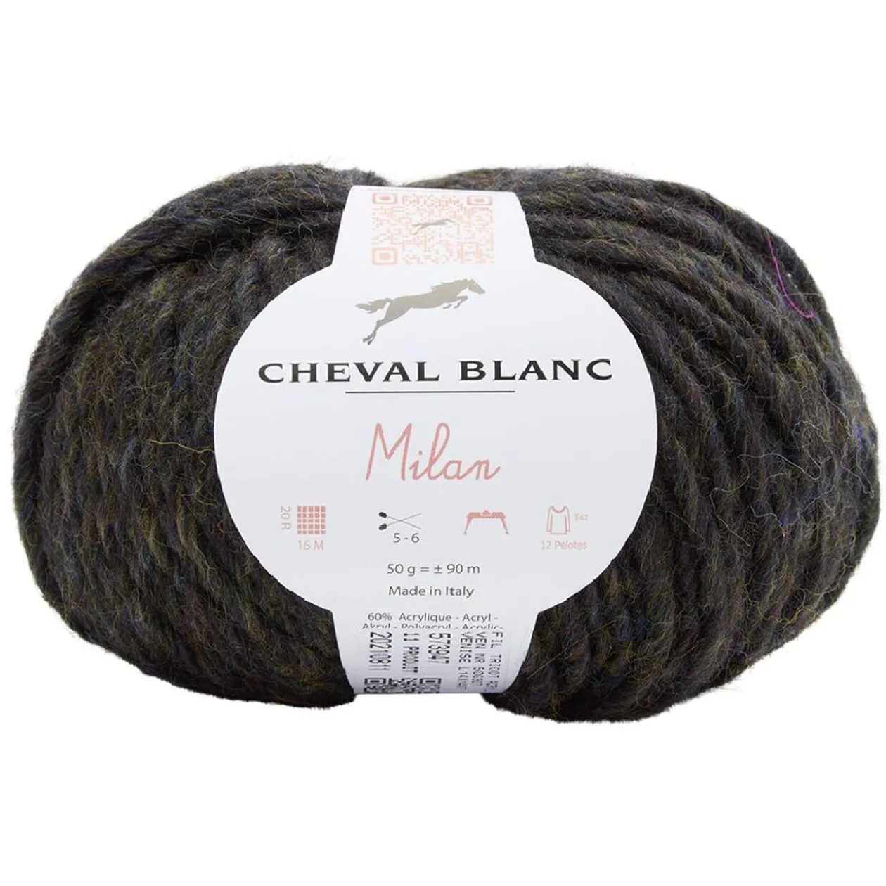 Fil à tricoter Venise noir 50 g