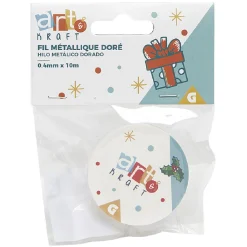 Fil métallique doré 10 m