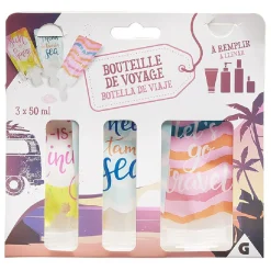 Flacon de voyage 50 ml x3