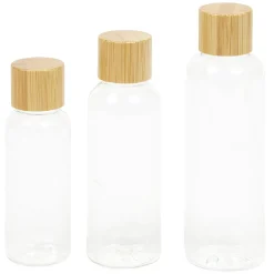 Flacon de voyage en plastique x 3